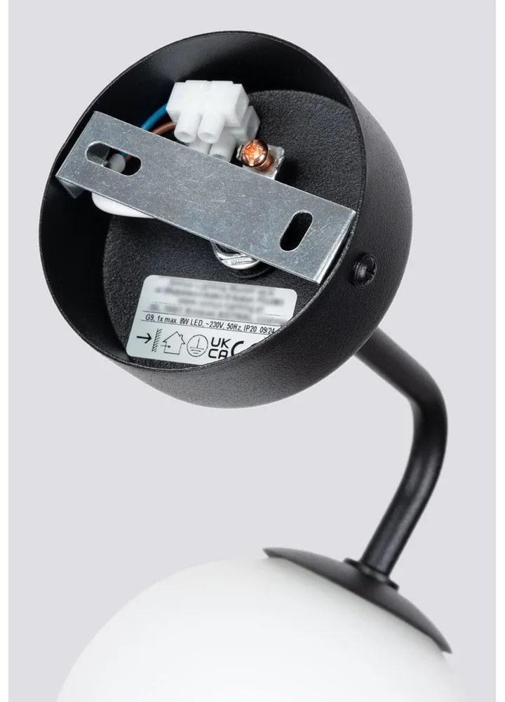 Черно-бяла стенна лампа Beam – Sollux