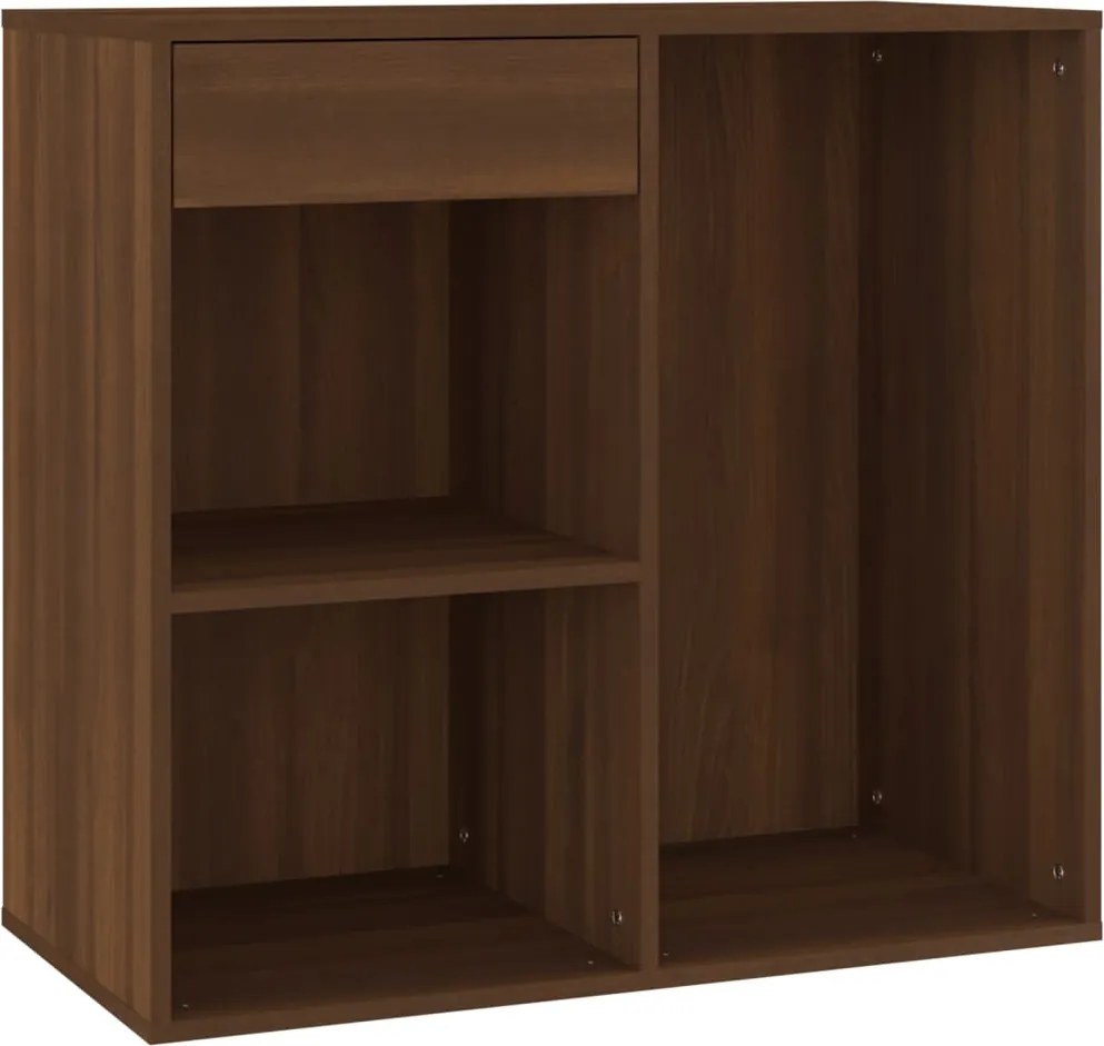 820504 vidaXL Козметичен шкаф, кафяв дъб, 80x40x75 см, инженерно дърво