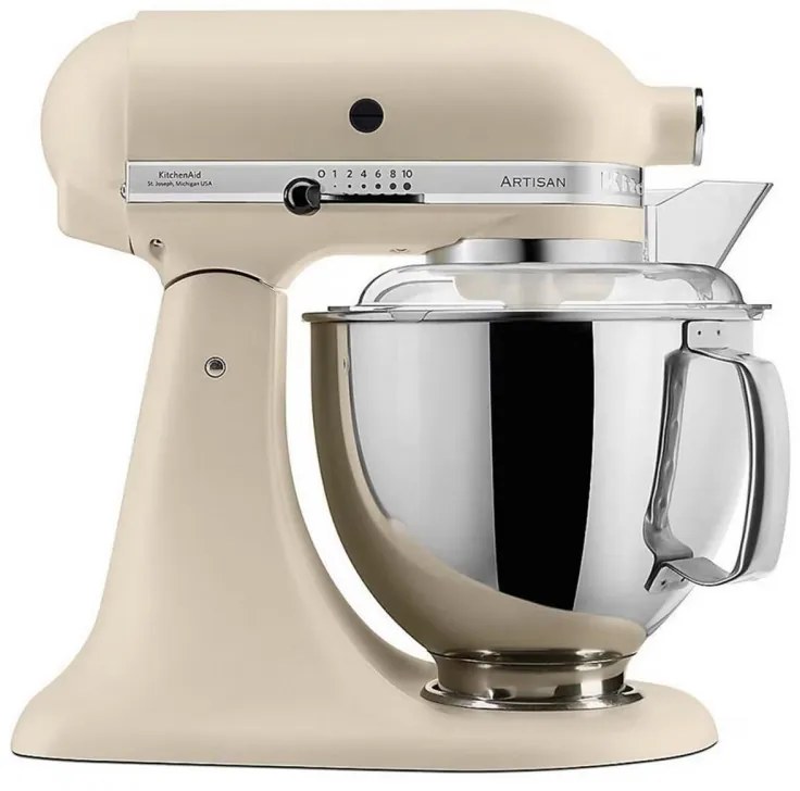 Планетарен миксер KitchenAid Artisan Elegance 5KSM175PSEFL, 300 W, 4.8 л, Direct drive, 10 скорости, Бежов