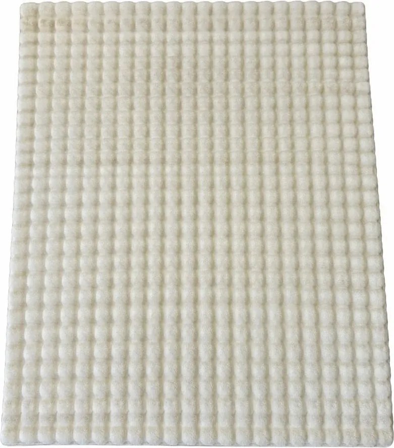 Килим подходящ за пране в цвят слонова кост 80x150 cm Bubble Emarald – Mila Home