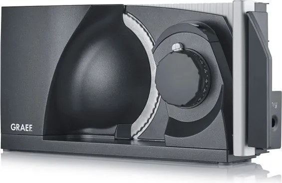 Уред за рязане - слайсер Graef MYtiny MT1006EU, 170W, 17 см, 0-15 мм, Детска защита, Сгъваем, Антрацит