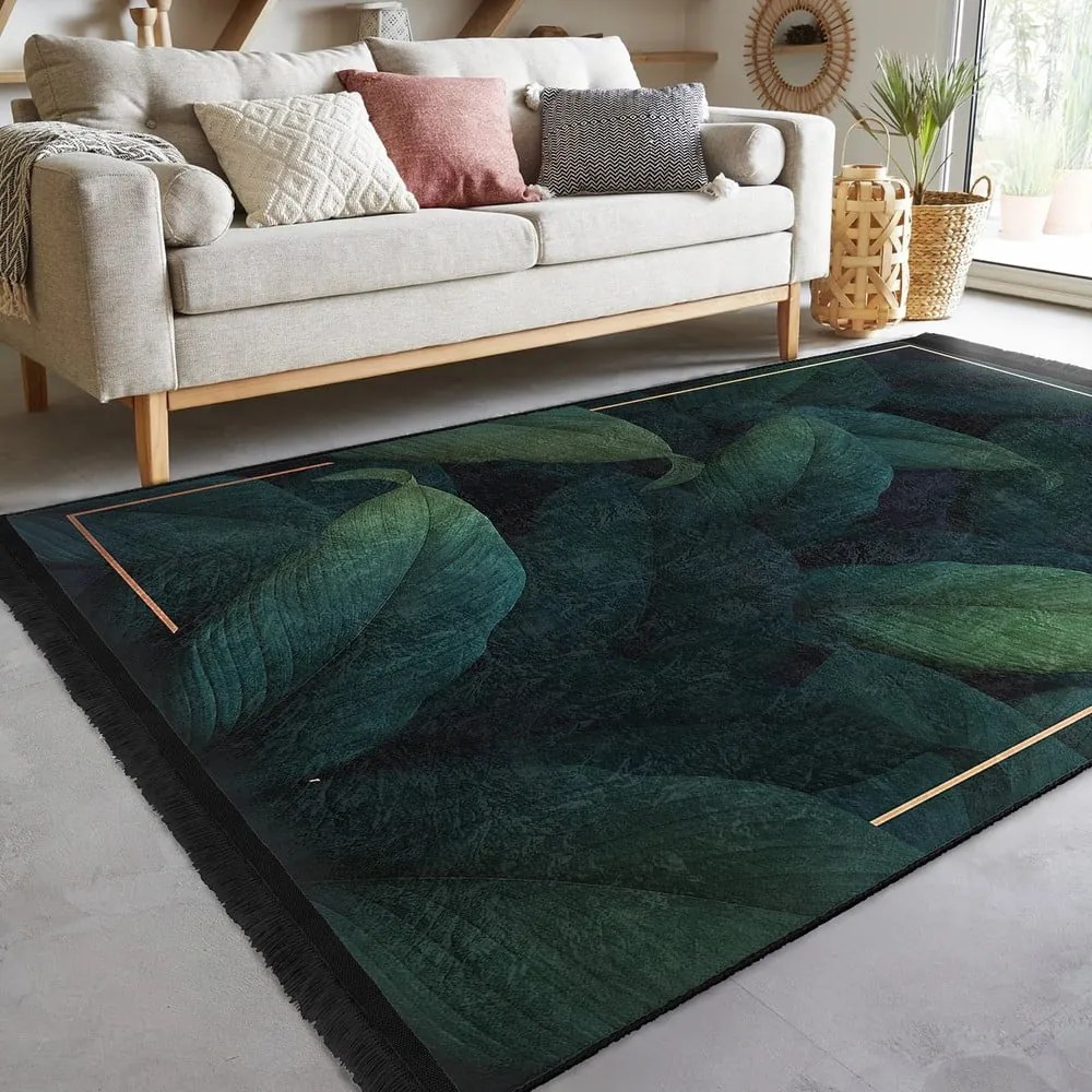 Килим подходящ за пране петролен 120x180 cm Unique – Mila Home