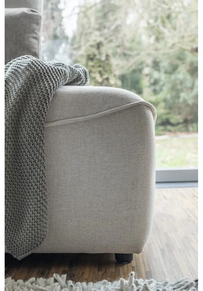 Кремав ъглов разтегателен диван (променлив) Homely Tommy - Miuform