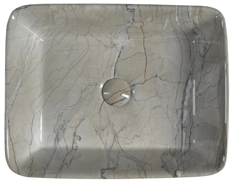 Сива керамична мивка 47,5x37,5 cm Dalma – Sapho