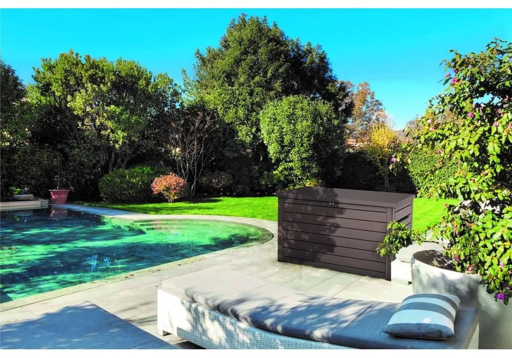 Кафява пластмасова градинска кутия за съхранение Ontario – Keter