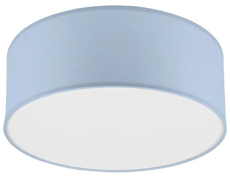 Синя лампа за таван с текстилен абажур ø 35 cm Vivian - LAMKUR