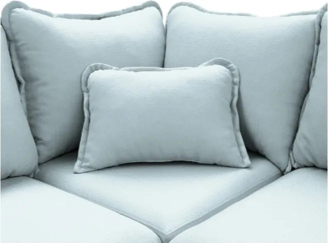 Светлосин ъглов диван (ляв ъгъл) Beata - Ropez