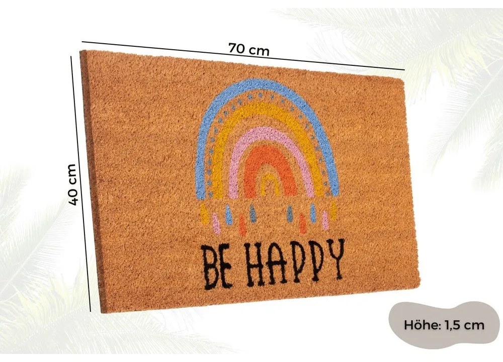 Изтривалка от кокосови влакна 40x70 cm Be Happy – Hanse Home