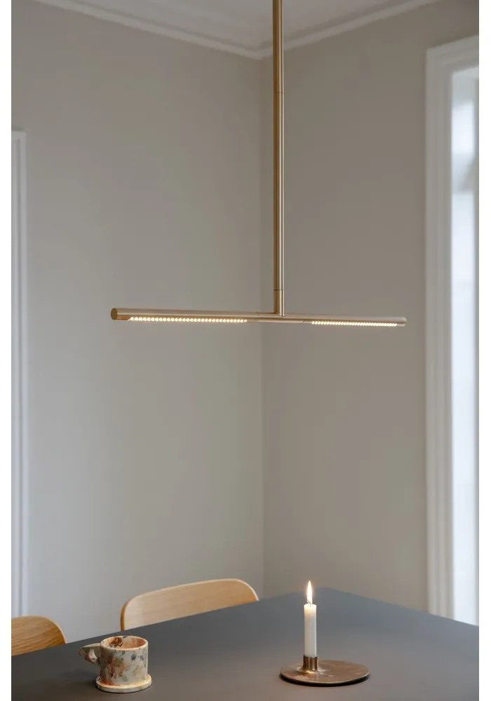 LED осветително тяло за таван в златист цвят 74x17 cm Omni – UMAGE