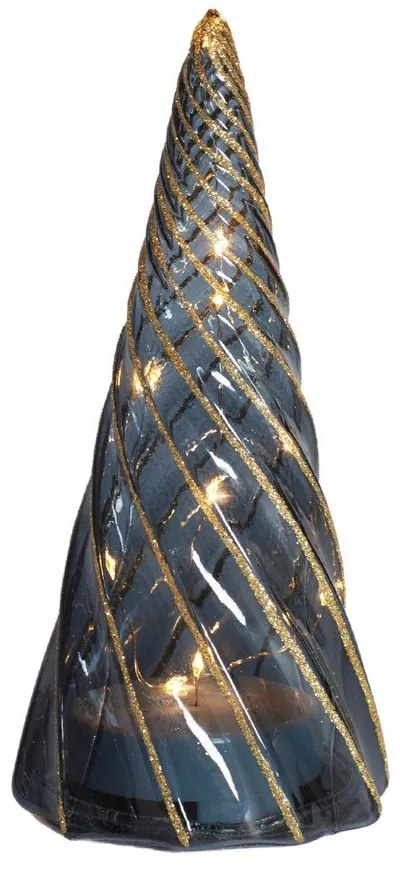 Черна светлинна декорация на батерии ø 9,5 cm Vilma Tree – Sirius