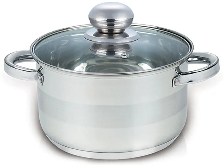 Тенджера с капак SAPIR SP 1210 GI24, 6.5 литра, 24x14.5 см, Многослойно дъно, Индукция, Инокс