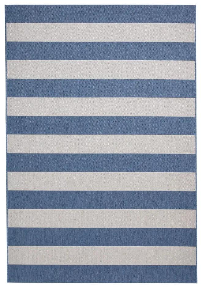 Синьо-бежов външен килим 170x120 cm Santa Monica - Think Rugs