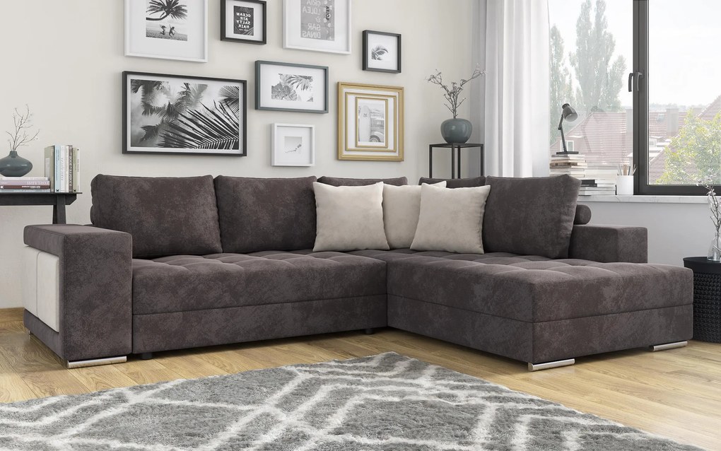 Разтегателен ъглов диван Терано