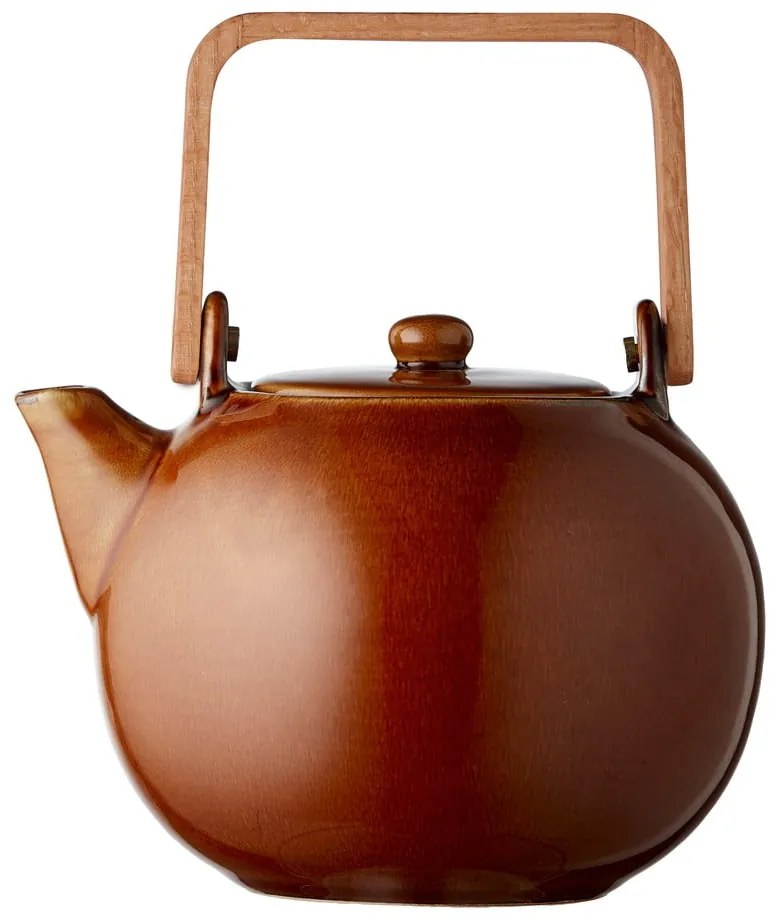 Керамичен чайник с цедка в кехлибарен цвят 1,2 l Gastro Amber – Bitz