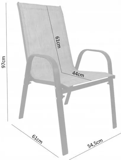 Градински комплект сиви мебели