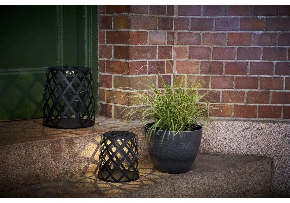 Черен LED фенер, височина 20 cm Calabria - Star Trading