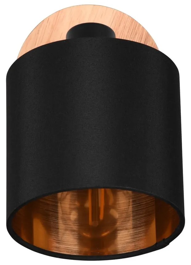 Прожектор в черен и естествен цвят ø 12 cm Tommy – Reality