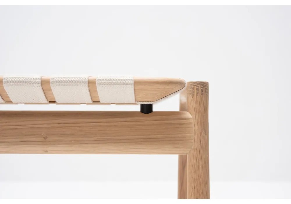 Пейка в бял/естествен цвят Klupa - Gazzda