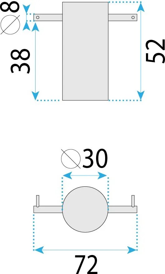 Закачалка за баня 64104A SOLO Brush Copper