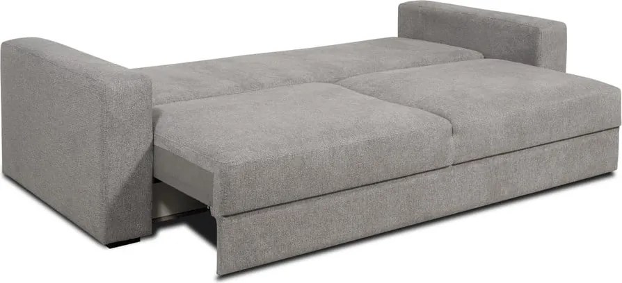 Сив разтегателен диван 238 см Resmo - Scandic