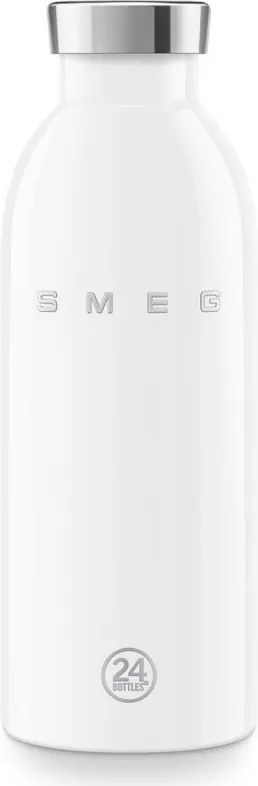 Термо бутилка SMEG Clima 50's Style WBF01WH, 500 мл, Херметично затваряне, Двустенна, Неръждаема стомана 18/8, Бял