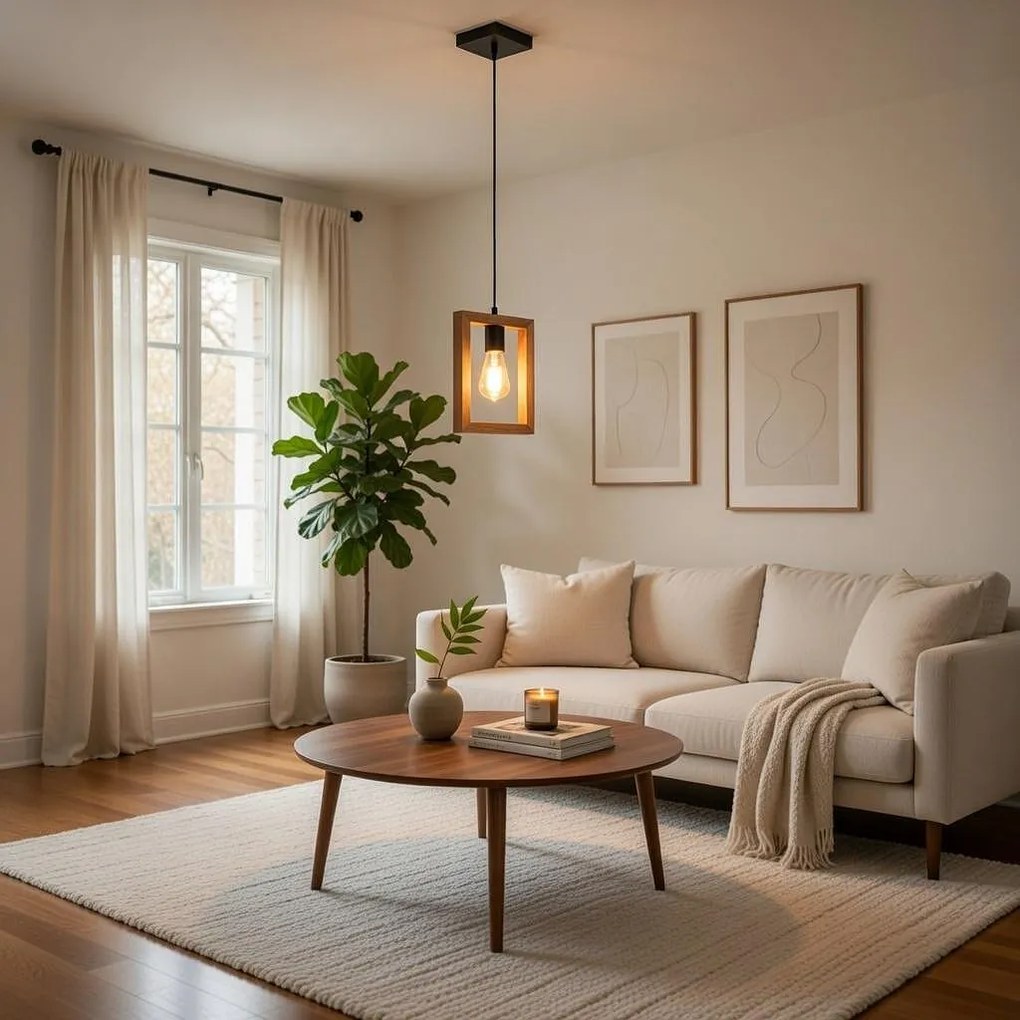 Пендел ТИЕРА, палисандър, 1xE27