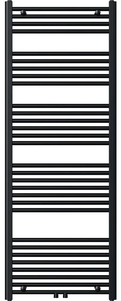 Novaservis - Банен радиатор тип лира 836W/230V 160x60 cm черен прав