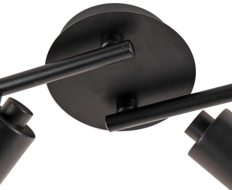 Модерен прожектор черен със злато 4-светлина - Magno