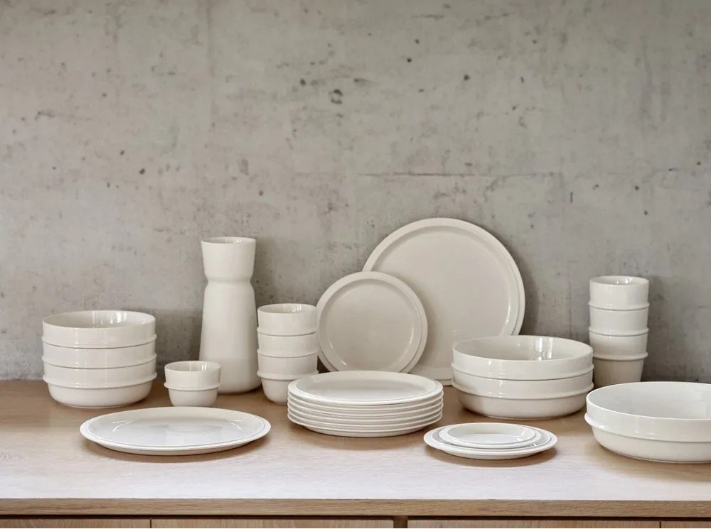 Кремава порцеланова чиния ø 24 cm Eau – Zone