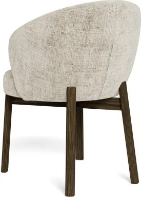 ДЕБОРА Бежово (тъкан Juto 4)/рамка опушен дъб (нюанс на орех) - ДЪРВЕН СТОЛ ЗА ДНЕВНА, ТРАПЕЗАРИЯ, ОФИС