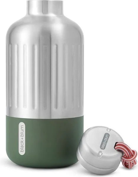 Термо бутилка от неръждаема стомана в сребрист цвят 650 ml Explorer – Black + Blum