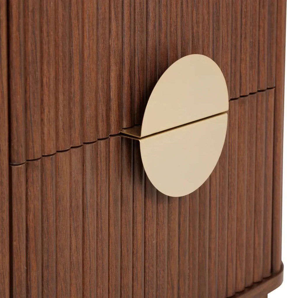 Нощно шкафче atmosphera Wany, 2 чекмеджета, MDF, Орех, 45x40x50 cm