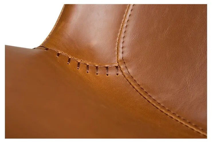 Светлокафяв бар стол от изкуствена кожа, височина 91 cm Hype - DAN-FORM Denmark