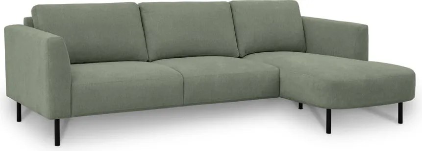 Зелен ъглов диван (десен ъгъл) Hero – Scandic