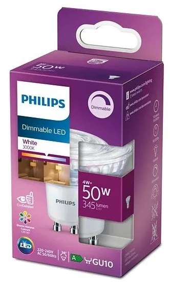 LED Димируема крушка Philips PAR16 GU10/4W/230V 3000K CRI 90