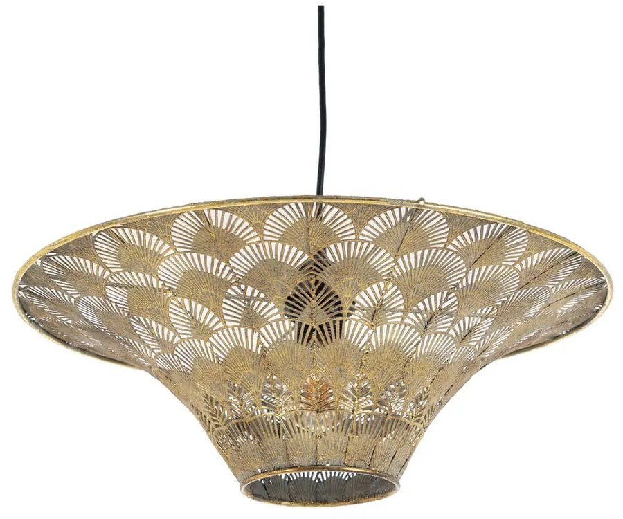 Висящо осветително тяло в златист цвят с метален абажур ø 47,5 cm – Ixia