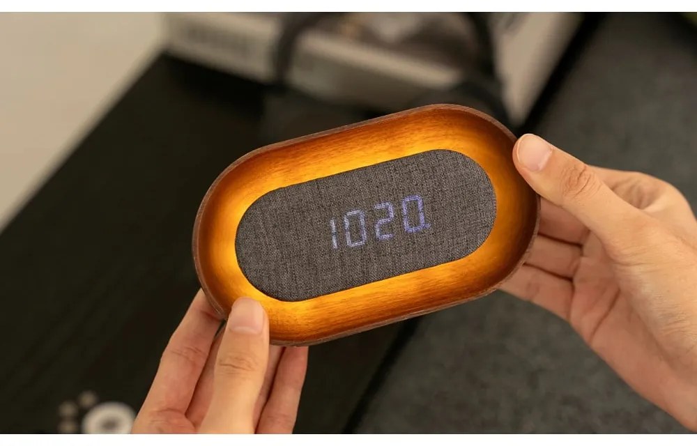 Дигитална аларма Lumos Walnut – Gingko