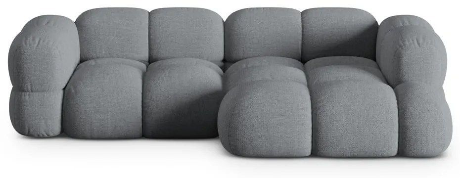 Сив ъглов диван (десен ъгъл) Loretto – Cosmopolitan Design