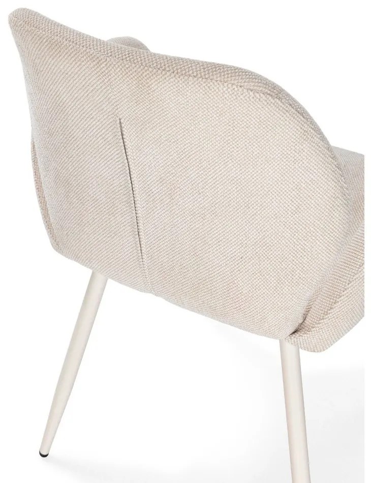 Бежови тапицирани трапезни столове в комплект 2 бр. Ansu – Marckeric