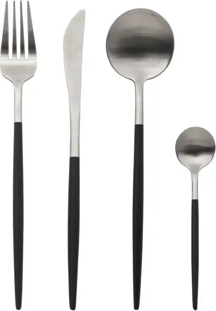 Комплект прибори Secret de Gourmet Ida, Инокс, 24 части