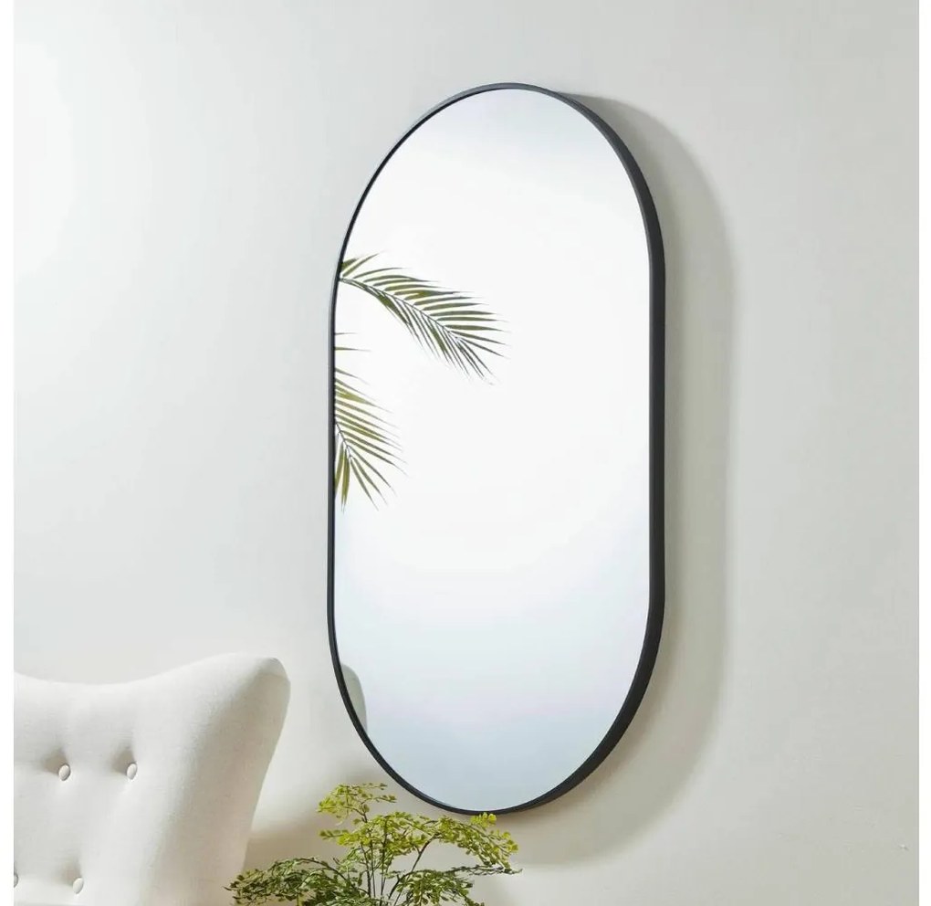 Eglo 425003 - Стенно огледало BANI 100x60 см, черно