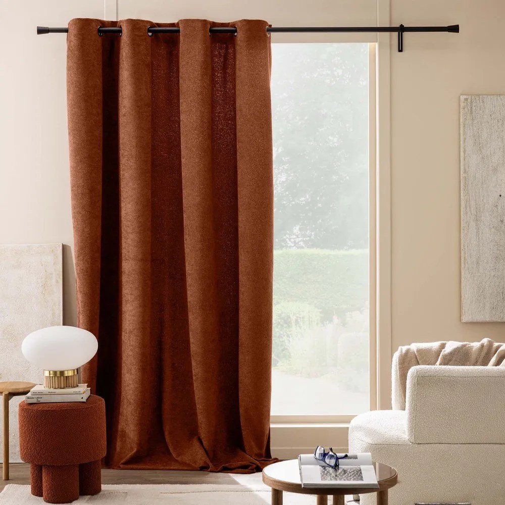 Теракотено перде от букле 140x260 cm Winona – douceur d'intérieur