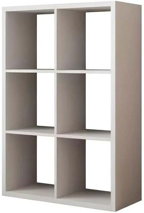 Книжна етажерка Panau IV-Бяло