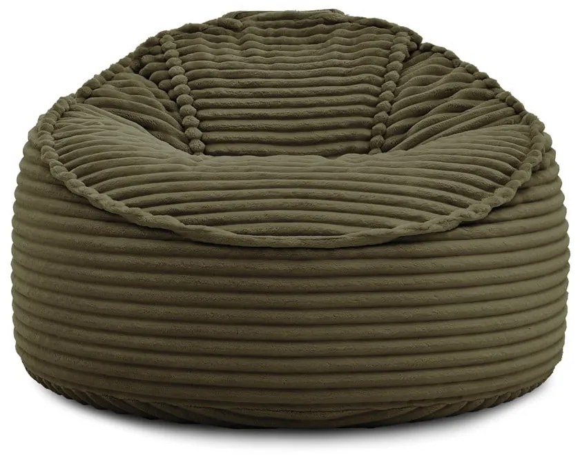 Зелен пуф от рипсено кадифе Socrate – Bobochic Paris