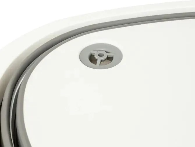 Купа 5five, Сива/Бяла, Сгъваема, 8 l, С тапа