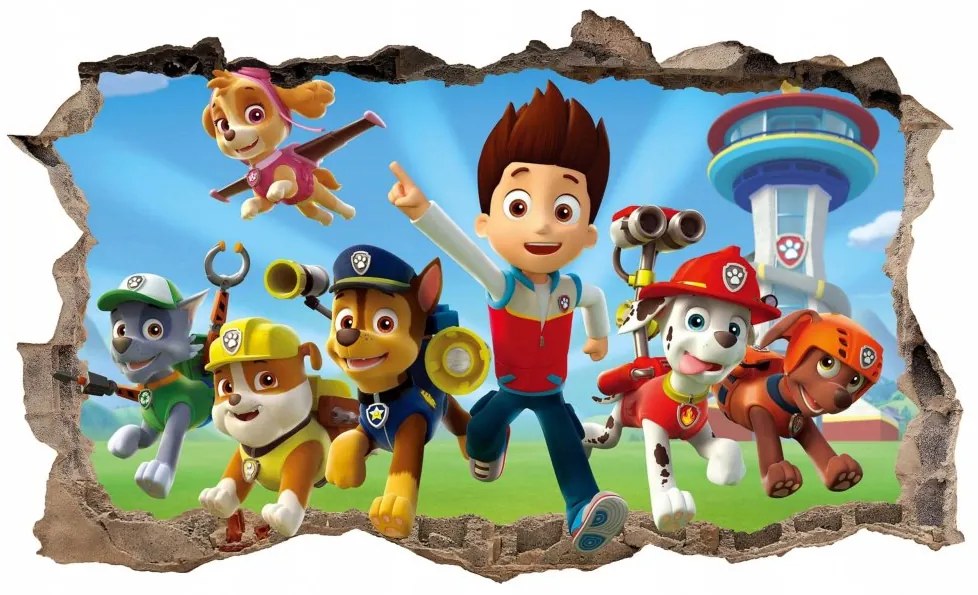 Декоративен стикер за стена Paw Patrol XL 115x75cm