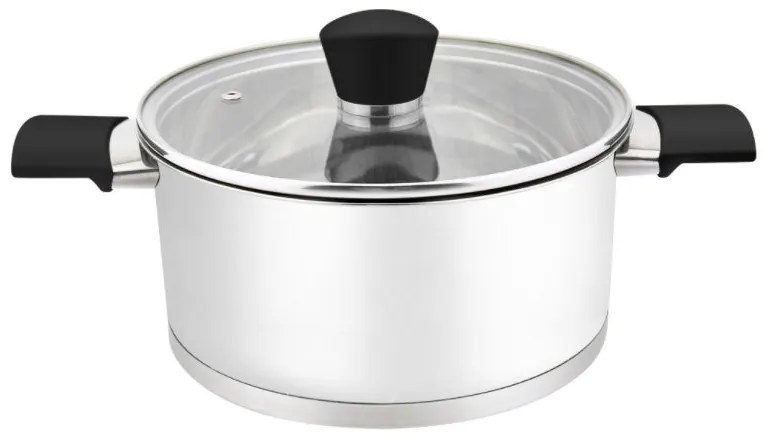 Тенджера с капак ZEPHYR ZP 1210, Многослойно дъно, Инокс - 16х10.5 см 2L