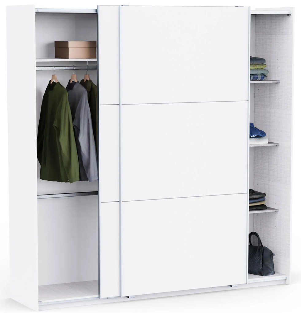 Плъзгащ гардероб Alcazaba 220 - Бял