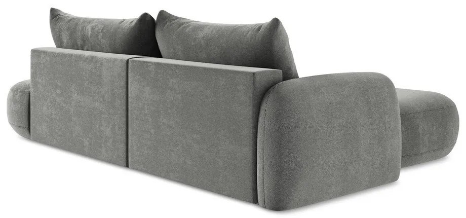 Сив сгъваем ъглов диван (ляв ъгъл) Hale – Makamii