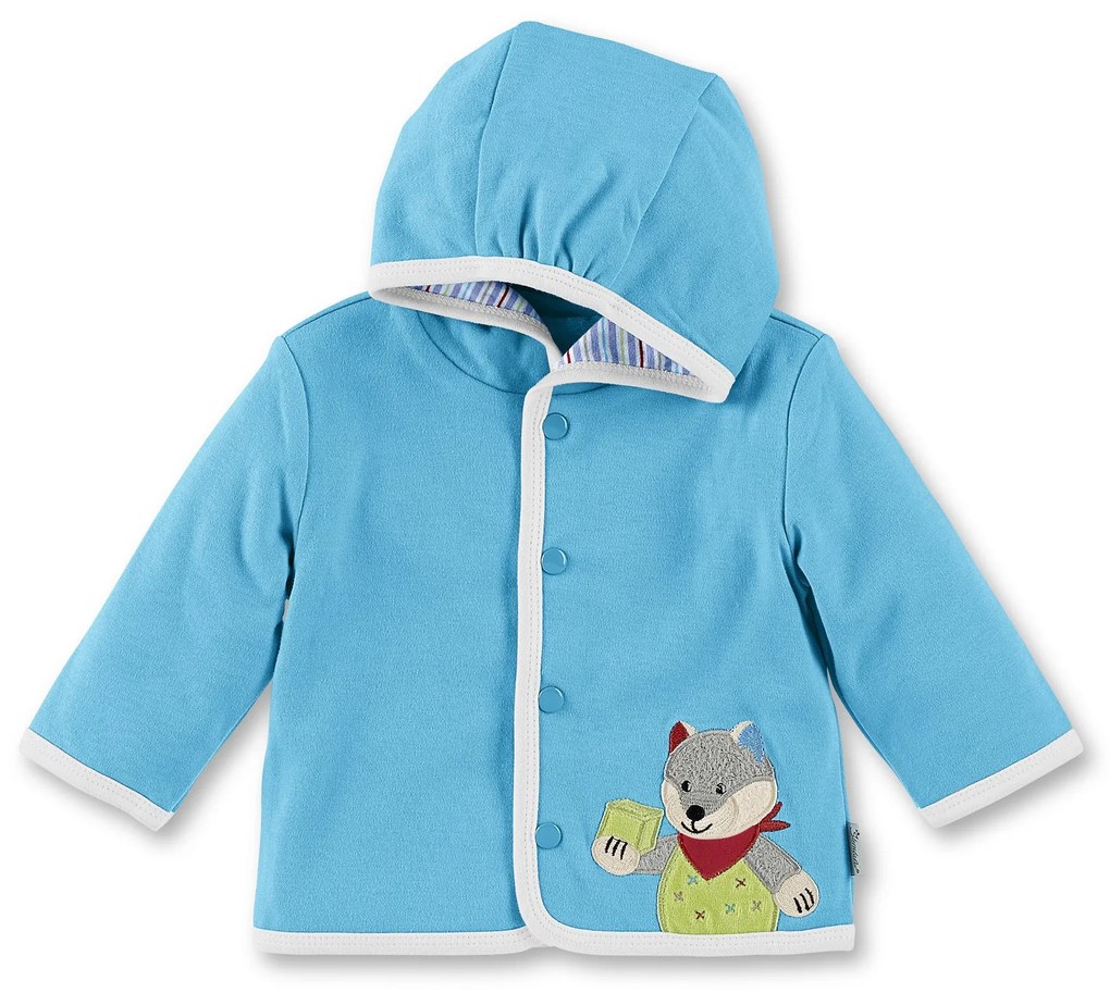Sterntaler - Памучно бебешко палтенце с UV защита - Вълк